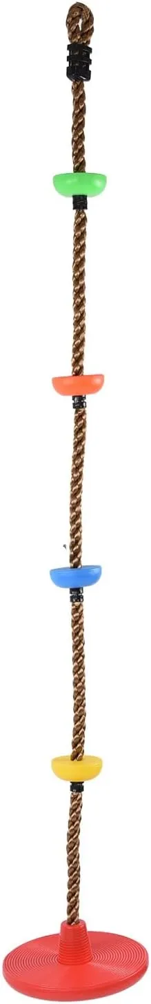Heavy Duty Plastic Disc Swing Seat for Kids and Adults, Climbing Rope Swings for Trees, Tree House Tire Saucer Swing Outdoor Toys Play Set Accessories, Climbing Rope Swings for Trees, Heavy Duty P