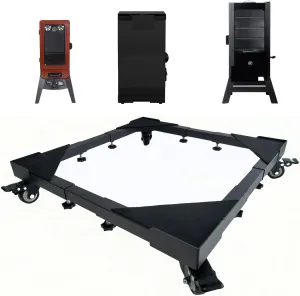 Heavy Duty Smoker Stand for Electric Smokers, Universal Stand for Masterbuilt, Pit Boss & More, Black, Stainless Steel