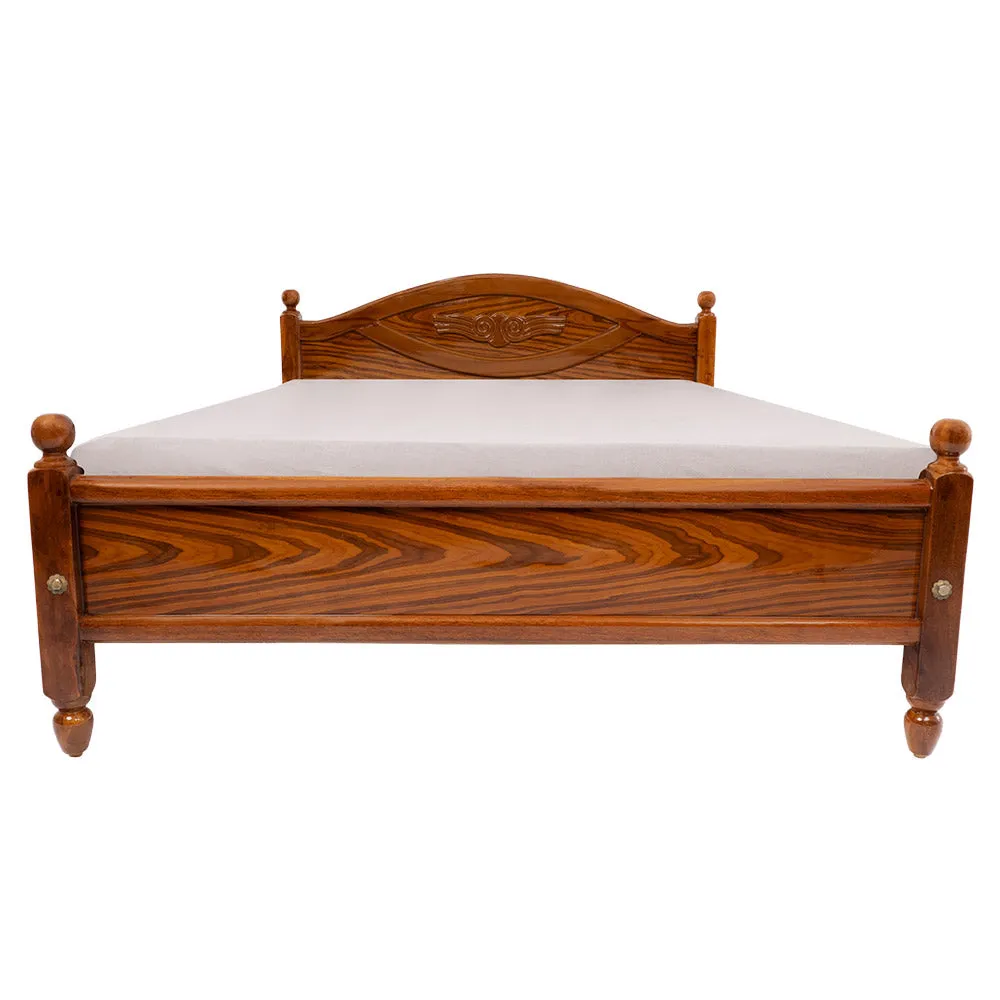 Heritage Rex Queen size 5   6.25 Teakwood cot (TI-REX COT 5 6.25)