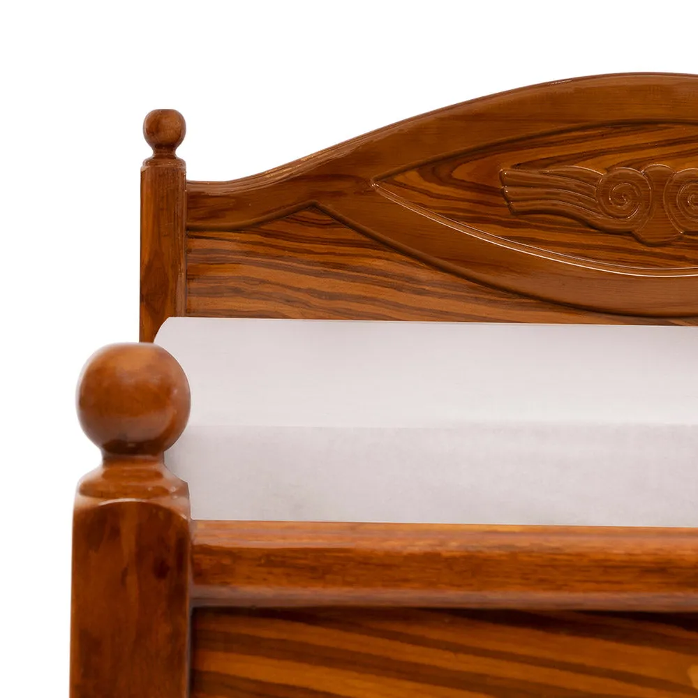 Heritage Rex Queen size 5   6.25 Teakwood cot (TI-REX COT 5 6.25)