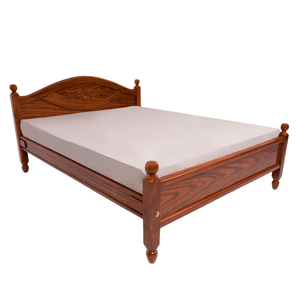 Heritage Rex Queen size 5   6.25 Teakwood cot (TI-REX COT 5 6.25)
