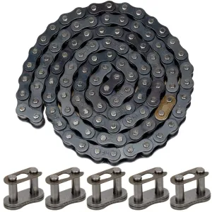 HIAORS 428 Motorcycle Chain 104 Links Compatible with 50cc 70cc 90cc 110cc 125cc Pit Dirt Bike Suzuki RM90 Taotao Sunl NST ATV Quad 4 Wheeler Go Kart Heavy Duty Parts with 5pcs Connecting Master Link
