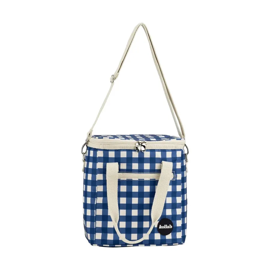 Holiday Mini Cooler | Blue Check