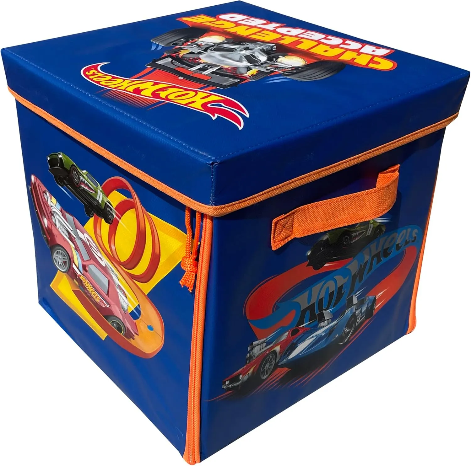 Hot Wheels Tara Toy: ZipBin 300 Car Storage Cube - Unzip to Convert Into A Playmat, Holds Up to 300 Toy Cars, Storage & Play, Toy Box, Kids Age 3 