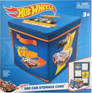 Hot Wheels Tara Toy: ZipBin 300 Car Storage Cube - Unzip to Convert Into A Playmat, Holds Up to 300 Toy Cars, Storage & Play, Toy Box, Kids Age 3 