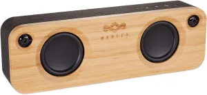 House of Marley - Get Together Bluetooth Portable Bluetooth Speaker and Audio System - 3.5 Woofer & 1 Tweeters, 30m Wireless Range, 8 Hour Playtime, Sustainably Crafted, Signature Black