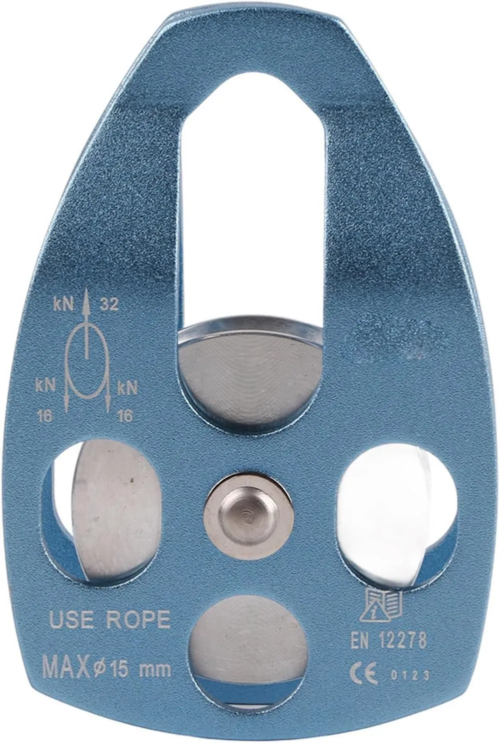 HUONIU Outdoor Climbing KN Rescue Pulley with Swing Plate for High Load Tasks