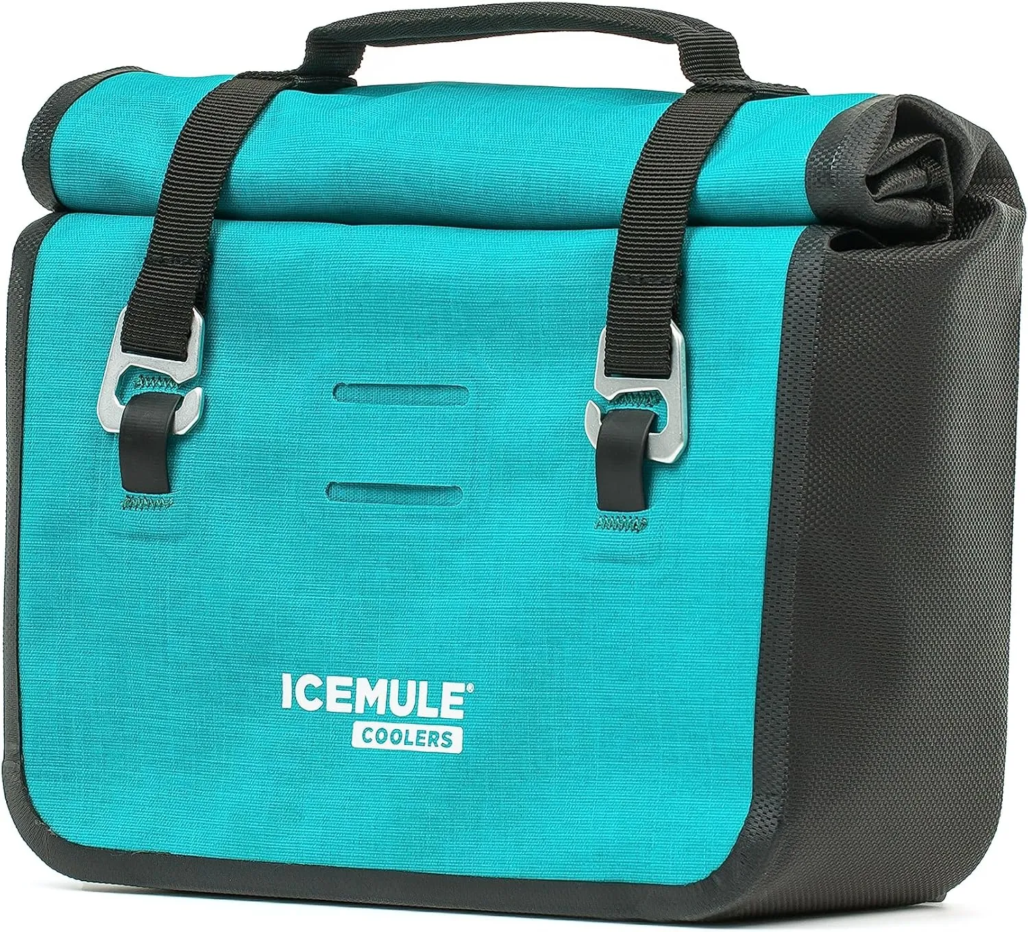 ICEMULE Impulse Cooler - 3-in-1 Bike Handlebar Bag, Cross-Body Tote and Cooler with Carry Handle, Insulated Lunch Bag, Portable, Waterproof, Soft Sided Cooler, 24  Hours Cooling, Fits 3 Cans   Ice