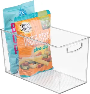 iDesign Recycled Plastic Pantry Storage Bin - Linus Collection - Clear