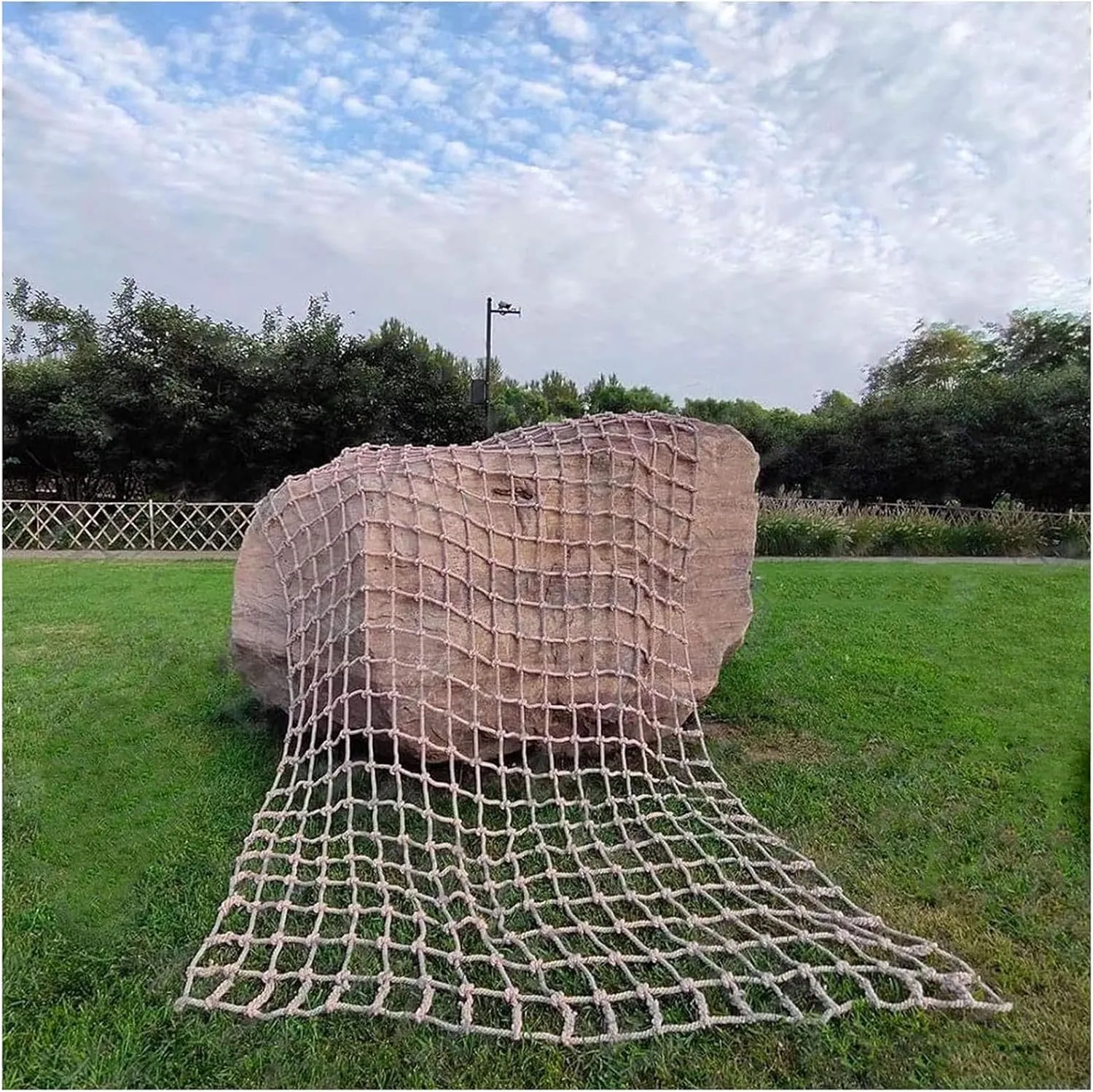 Indoor and Outdoor Playground Net,Heavy Duty Climbing Cargo Net,Safety Protection Net,Rope Ladder,Swingset,Treehouse(Size:78.8 * 118 Inch)