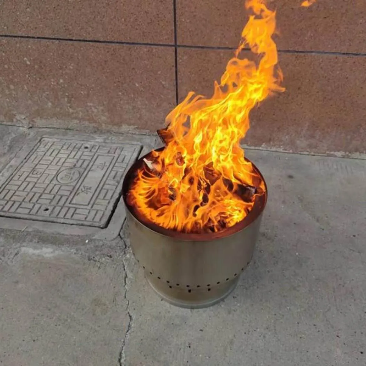 Inferno Smokeless Stainless Steel Fire Pit & Grill - Medium