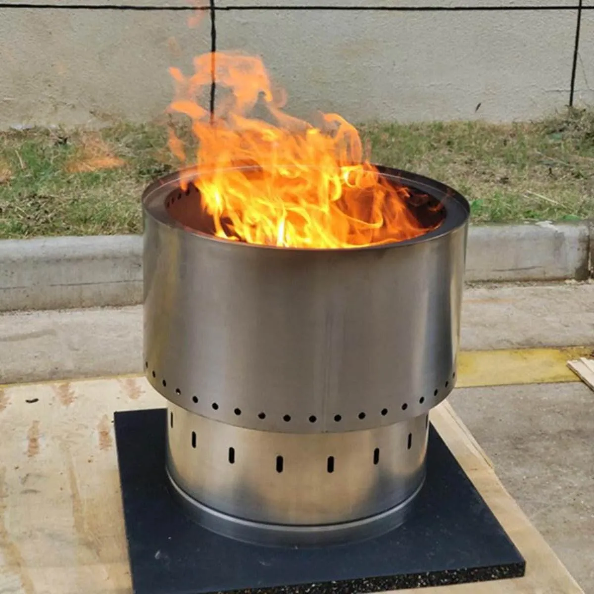 Inferno Smokeless Stainless Steel Fire Pit & Grill - Small