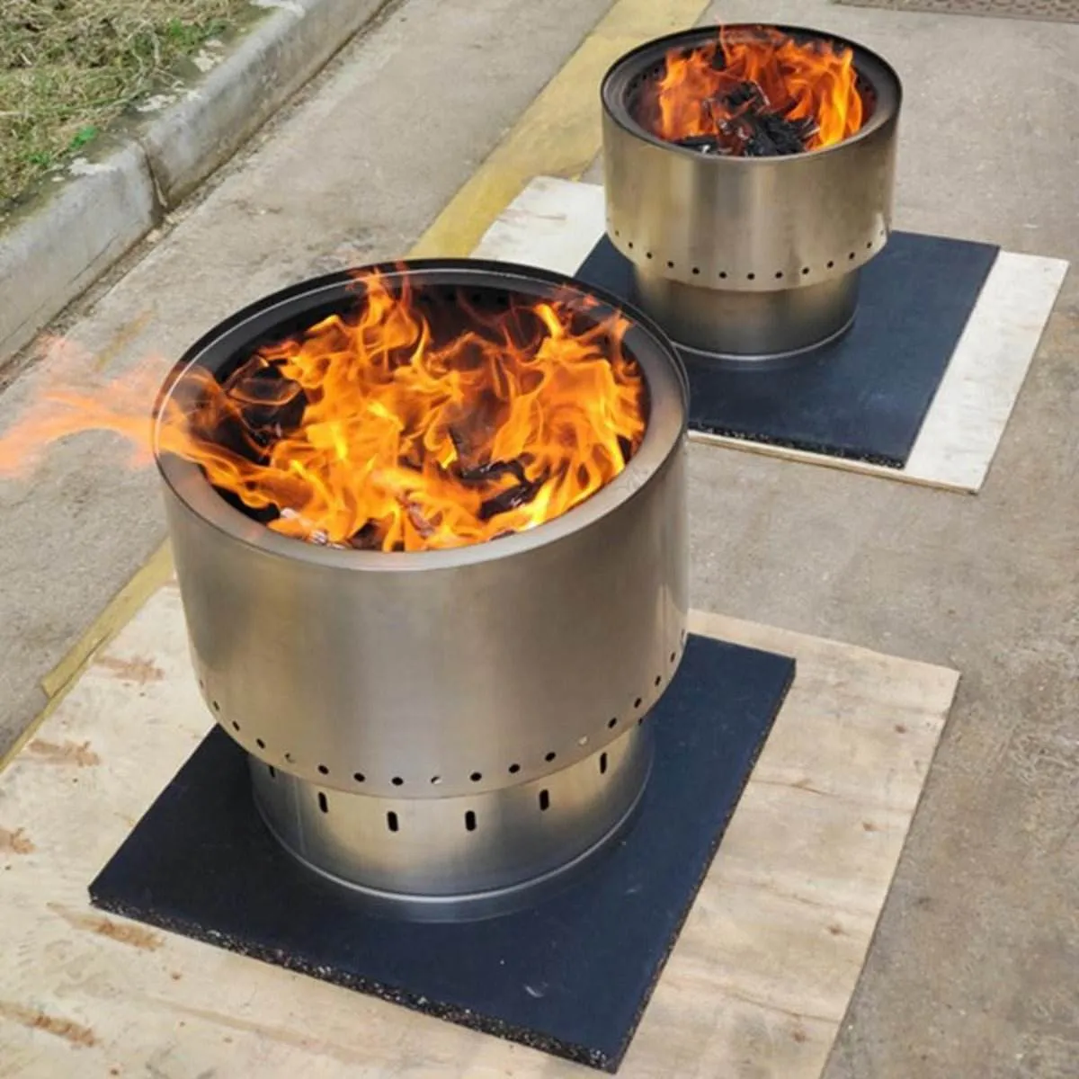Inferno Smokeless Stainless Steel Fire Pit & Grill - Small