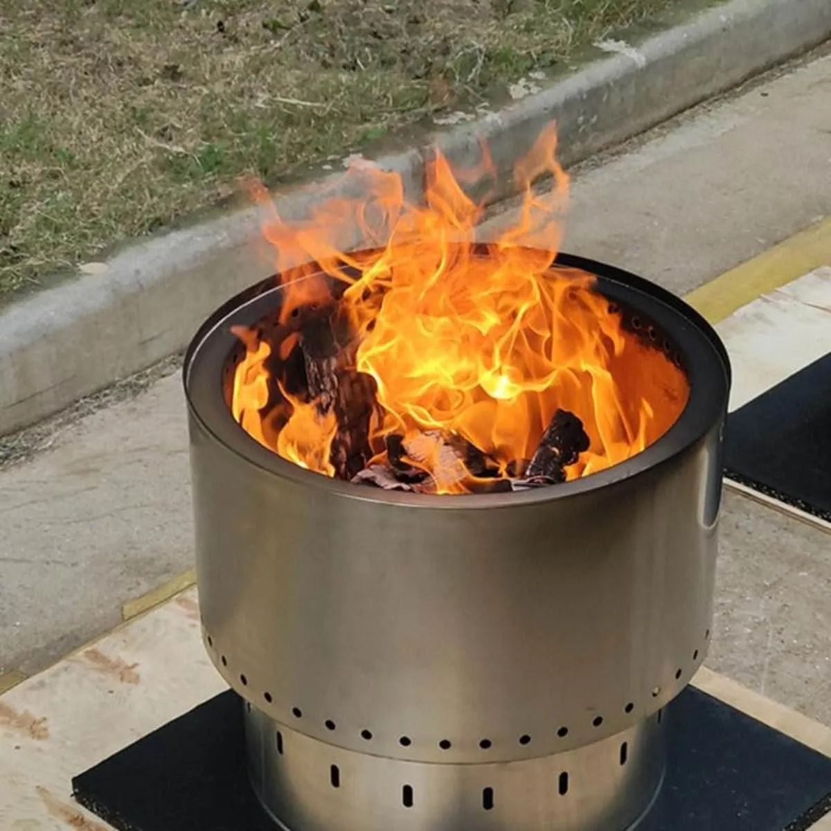 Inferno Smokeless Stainless Steel Fire Pit & Grill - Small