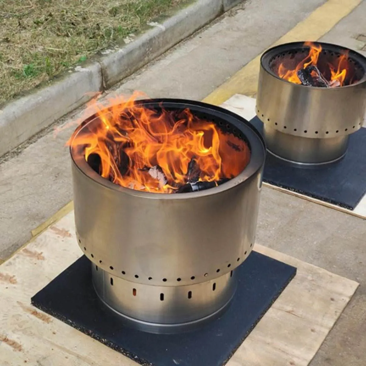 Inferno Smokeless Stainless Steel Fire Pit & Grill - Small