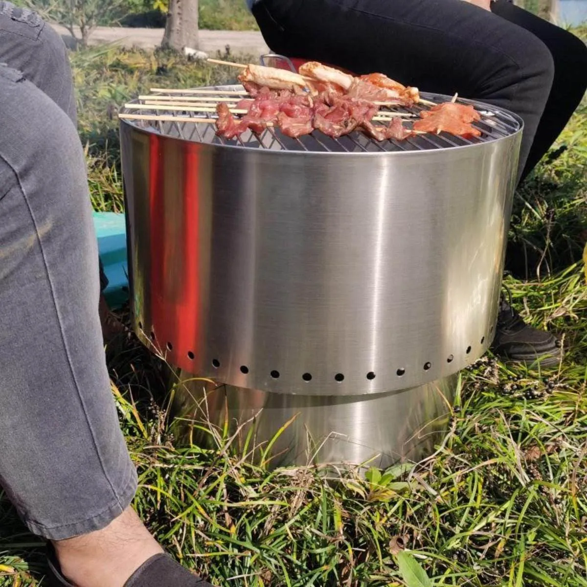 Inferno Smokeless Stainless Steel Fire Pit & Grill - Small