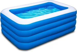 Inflatable Swimming Pool,70x55x29 inch Inflatable Family Swimming Pool, Summer Water Party, Toddler, Outdoor, Garden, Backyard