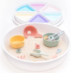 Inspire My Play Sensory Bin with Lid and Removable Storage Inserts - Sensory Bins for Toddler Crafts - Kids Sensory Toys for Autistic Children - Sensory Activities for Toddlers