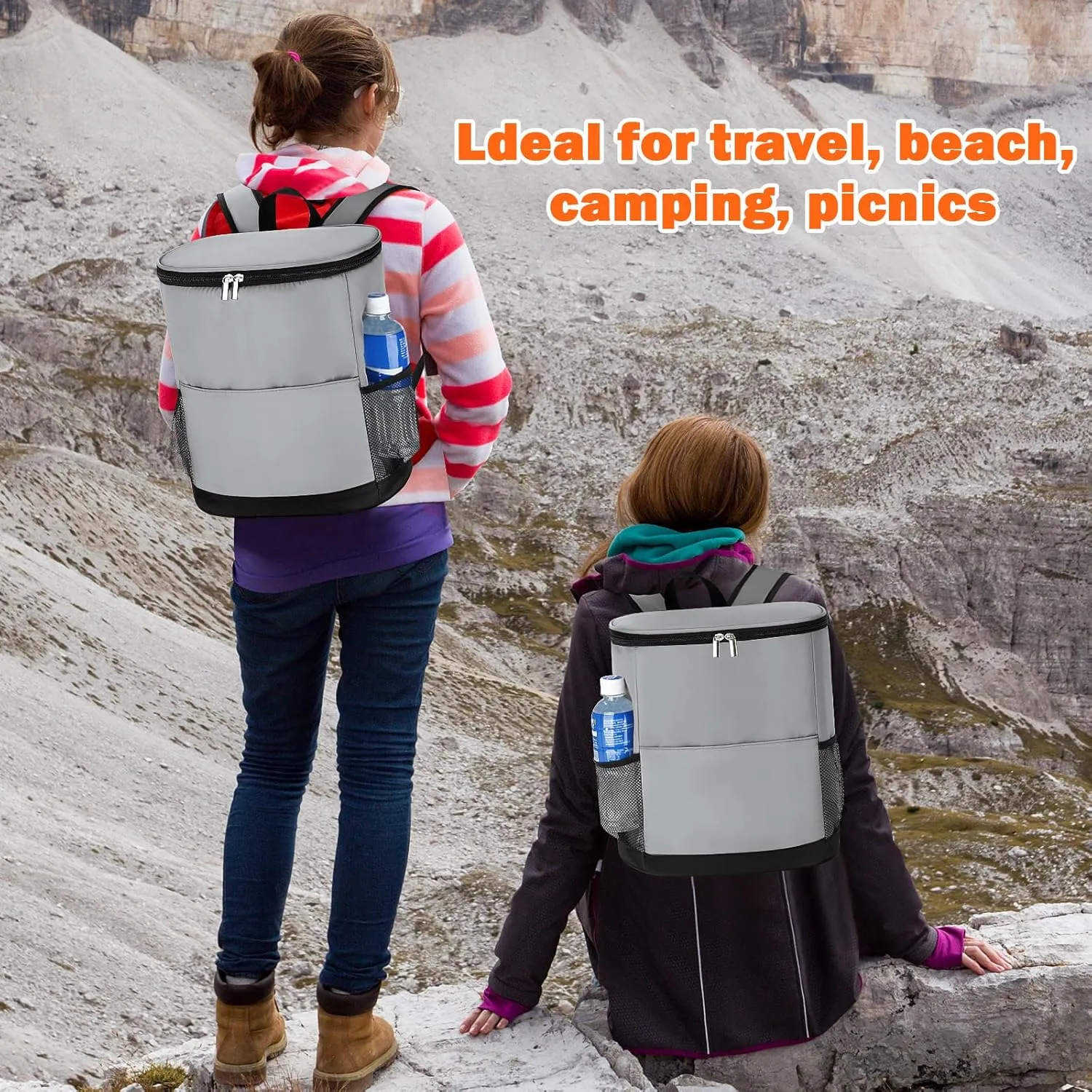 Insulated Cooler Backpack 30 Cans - Leak Proof Beer Backpack Lightweight Cooler Bag for Travel, Camping, Beach, Lunch