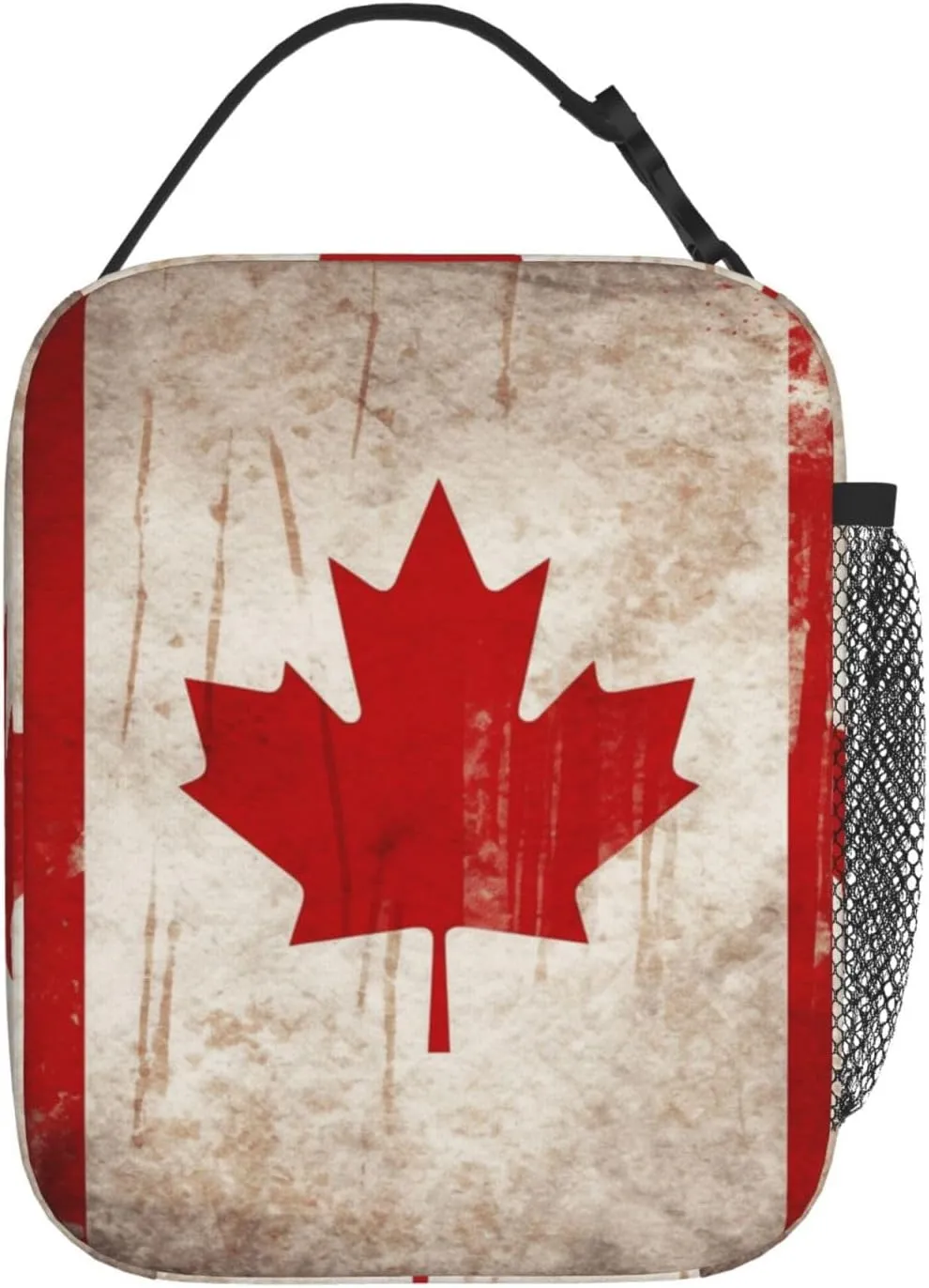 Insulated Lunch Bag for Women Men Retro Canada Flag_76286059 Lunch Box Reusable Lunch Tote Bag for Work Picnic Travel