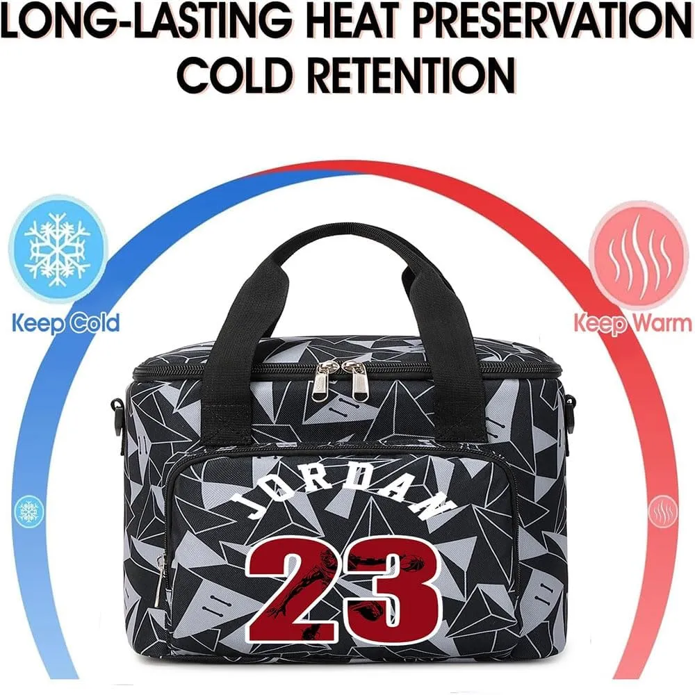 Insulated Lunch Bag, Large Lunch Cooler, Unisex Lunch Box For Work, Picnic, Camping And Traveling (Gray -1)