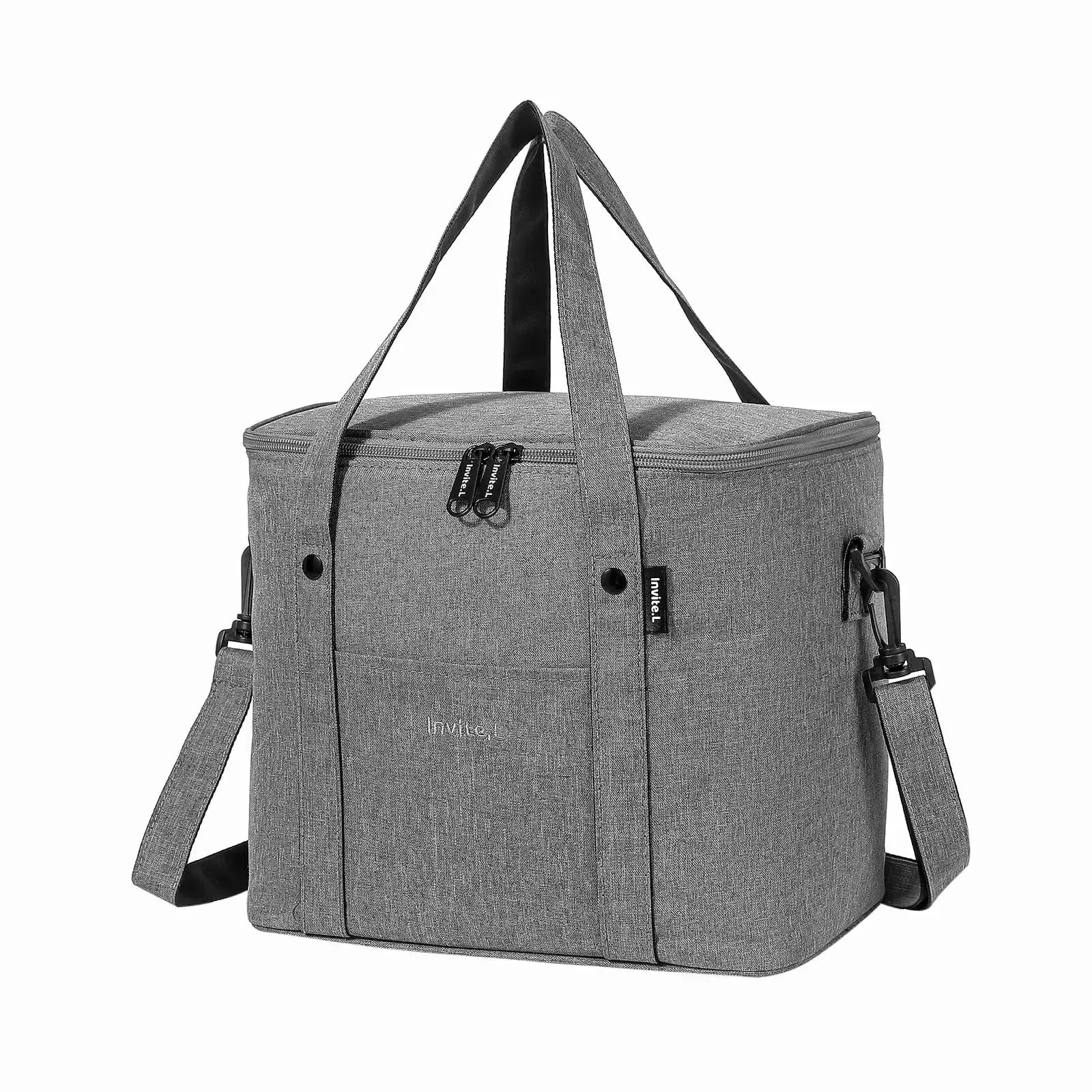 Insulated Lunch Bag – Reusable Large Cooler Box Tote with Shoulder Strap for Work, Office, Picnic, Beach, and Travel