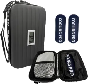 Insulin Cooler Travel Case TSA Approved with Temperature Display, Diabetic Medicine Cooling Bag Insulin Pen Cooler Travel Case, Diabetes Bag for Supplies with 2 Ice Packs (Grey)