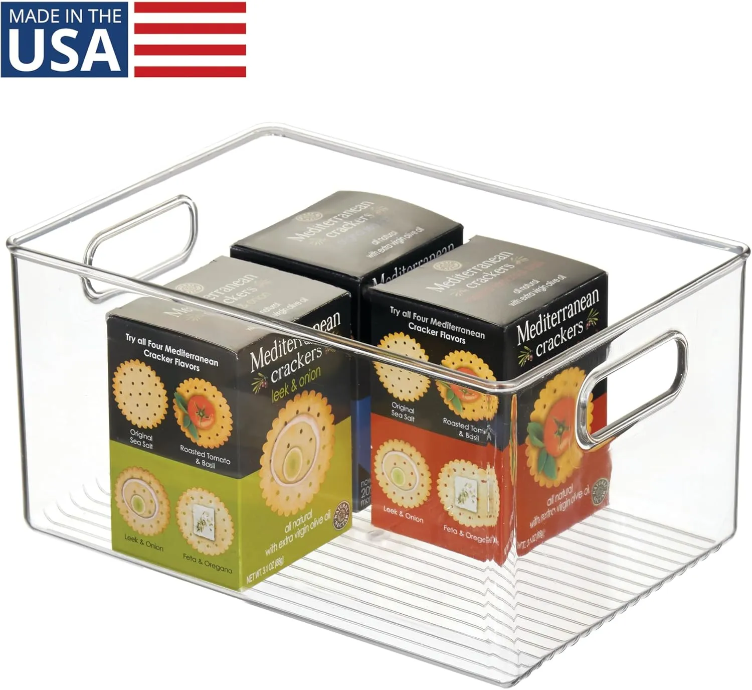 InterDesign iDesign Recycled Plastic Pantry Storage Bin – Linus Collection - Clear