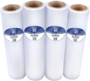 International Plastics Co. 18" 70 Gauge Plastic Stretch Film/Wrap 1500ft 500% Stretch Clear Cling Durable Adhering Packing Moving Packaging Heavy Duty Shrink Film