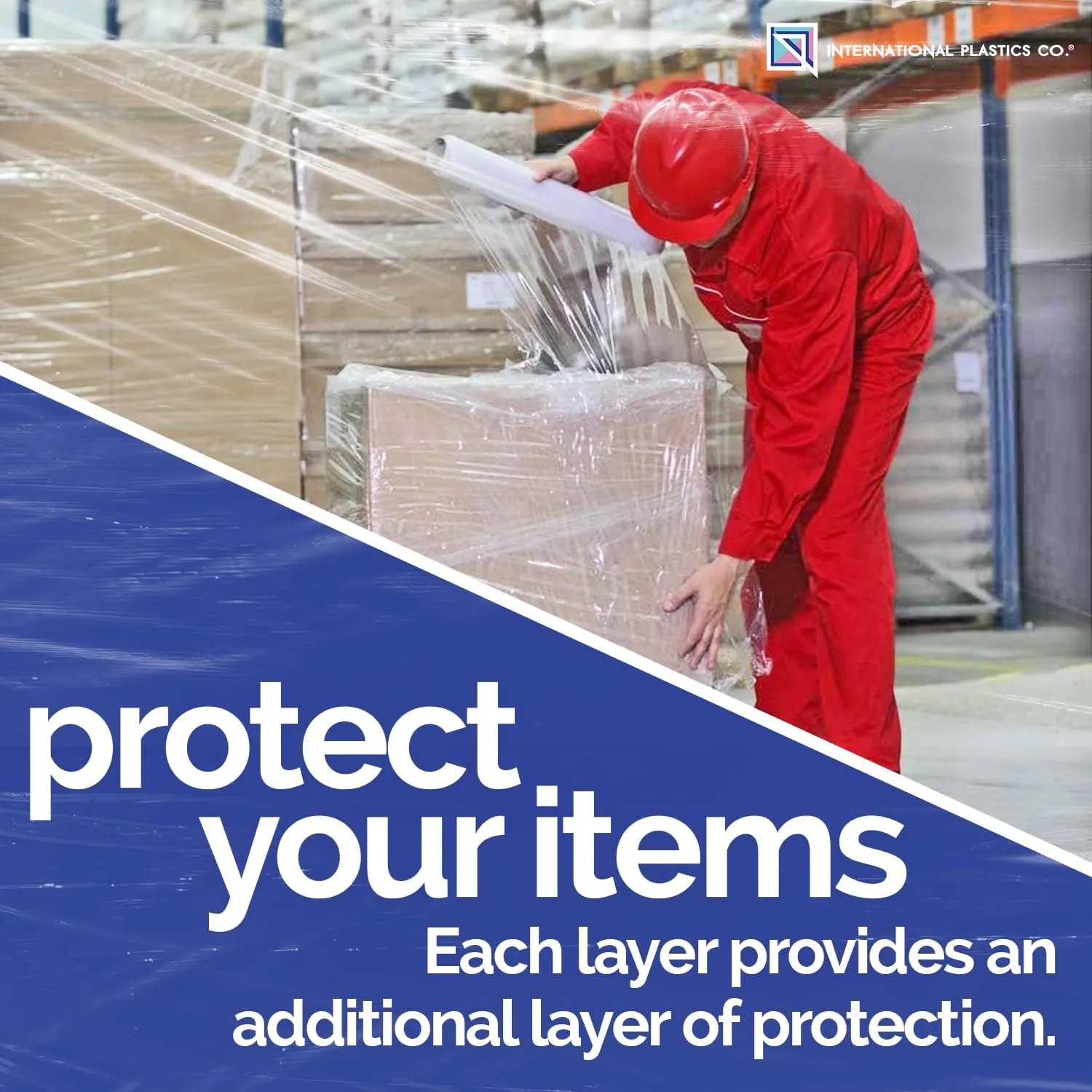 International Plastics Co. 18" 70 Gauge Plastic Stretch Film/Wrap 1500ft 500% Stretch Clear Cling Durable Adhering Packing Moving Packaging Heavy Duty Shrink Film
