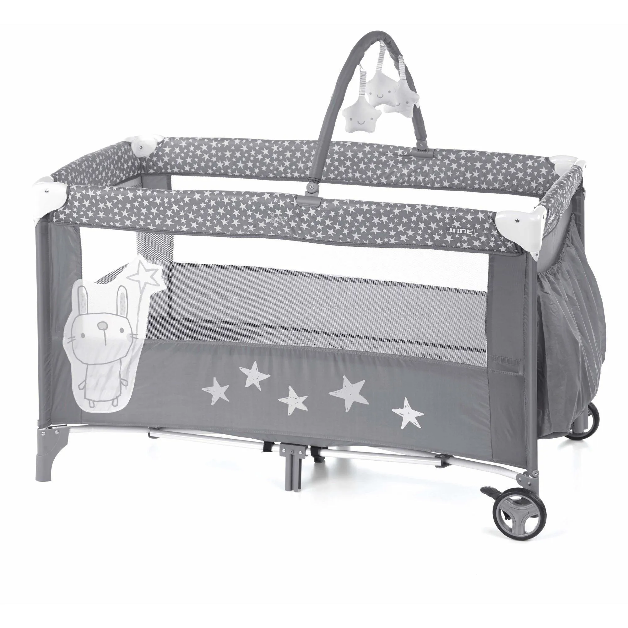 Jane Duo Level Travel Cot and Toy Bar