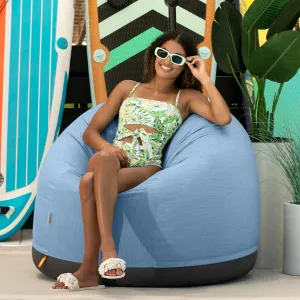 Jaxx Palmetto Large Round Outdoor Bean Bag Club Chair - Ocean