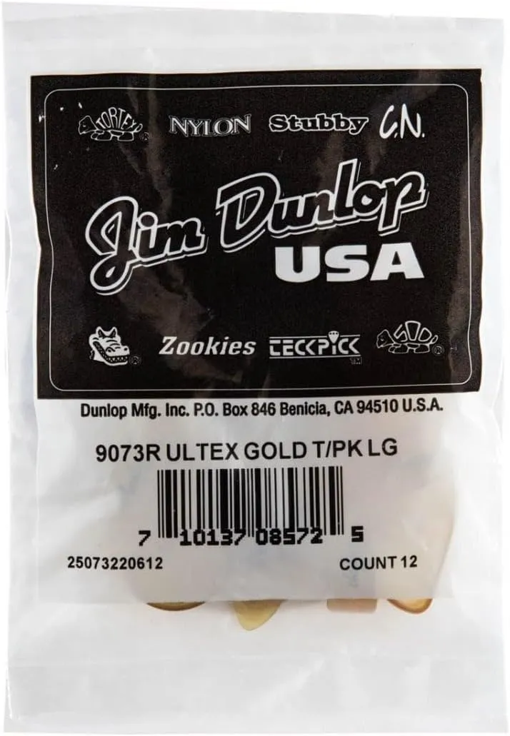 JIM DUNLOP 9073R Thumbpicks, Large, 12/Bag