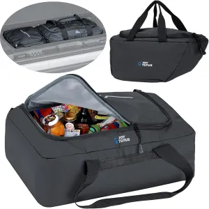 JOYTUTUS Trunk Storage Bag & Cooler Bag Compatible with 2018-2023 Wrangler JL, Trunk Organizer, Outdoor Tool Bag & Picnic Bag for Camping