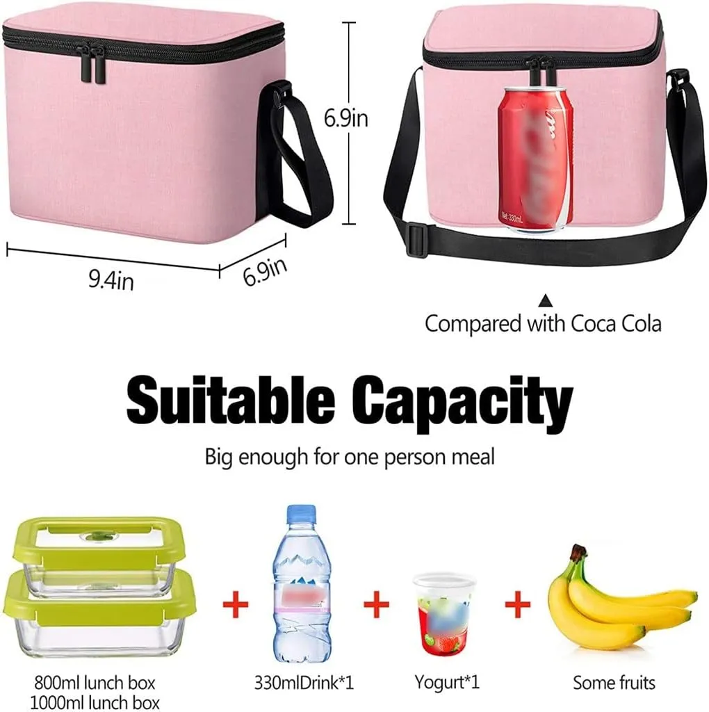 JSEIAJB Lunch Bag Insulation Fresh Fruit Beverage Cooler Bag Oxford Cloth Portable Shoulder Picnic Ice Bag
