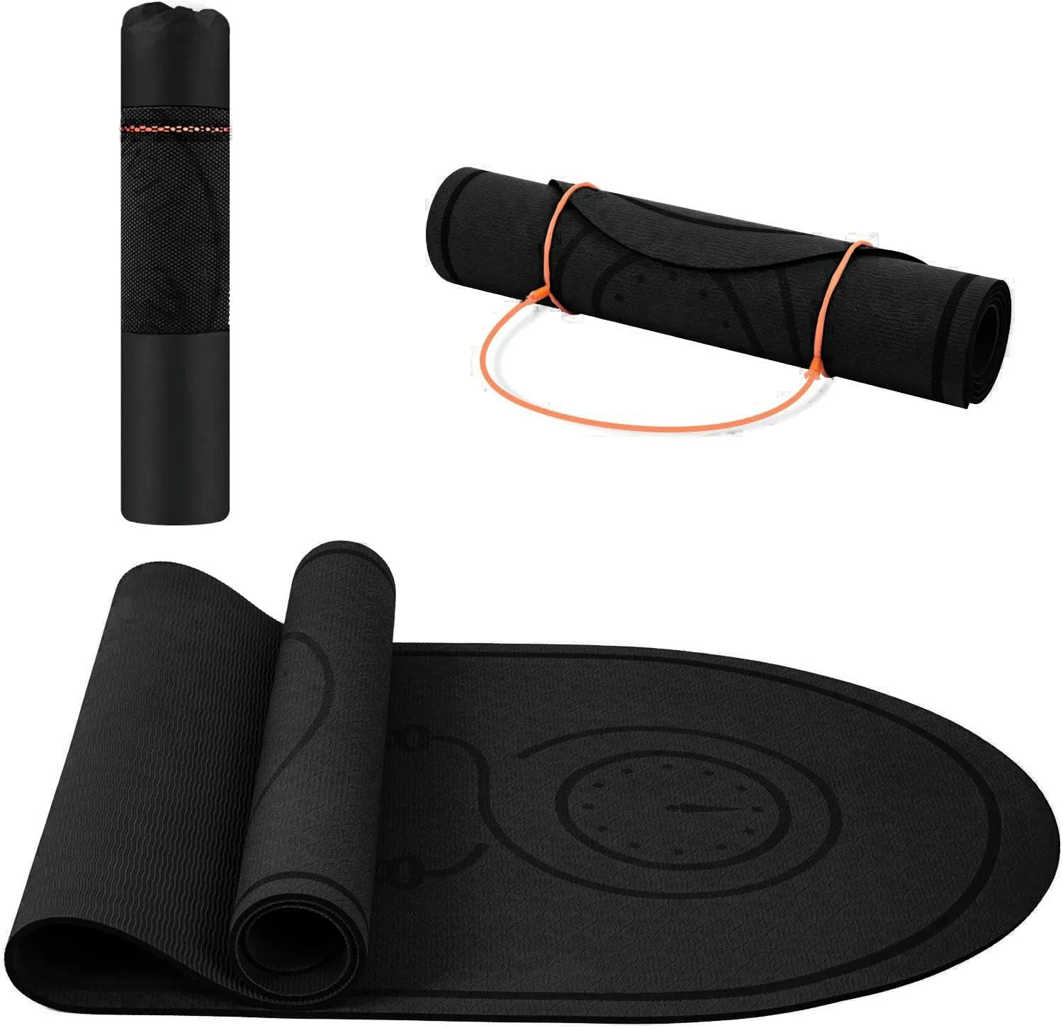 Jump Rope Mat 71"/63"x24" Larger Non-Slip Indoor Outdoor Exercise Fitness Mat, High-Density Workout Shock Absorption for Home Gym Flooring Concrete Jumping Rope