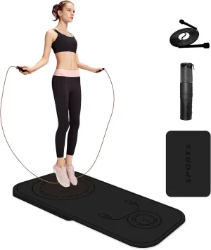 Jump Rope Shockproof Exercise Mat - All-Purpose Extra Thick High Density Anti-Tear Yoga Mat, Non Slip for Indoor and Outdoor Skipping