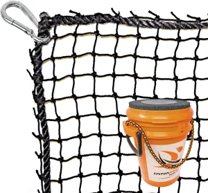 Just For Nets #18 Nylon Golf High Impact Net, 3/4" Mesh, Black