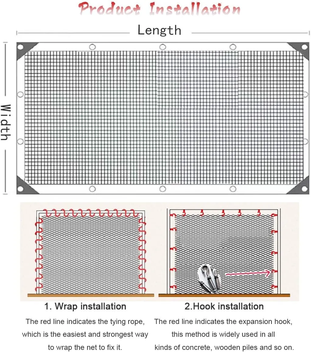 Jute Rope Netting for Indoor and Outdoor Decoration,Garden Plant Trellis Netting for Climbing Plants Outdoor Grow(6Mx6M)