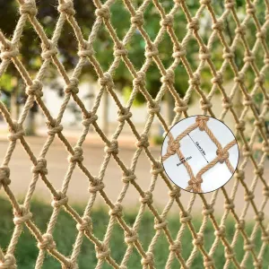 KACQIHTU Hemp Rope Safety Net for Child Protection - Fence for Stairs, Balcony Railings, Garden, Playground - Climbing Net for Kids