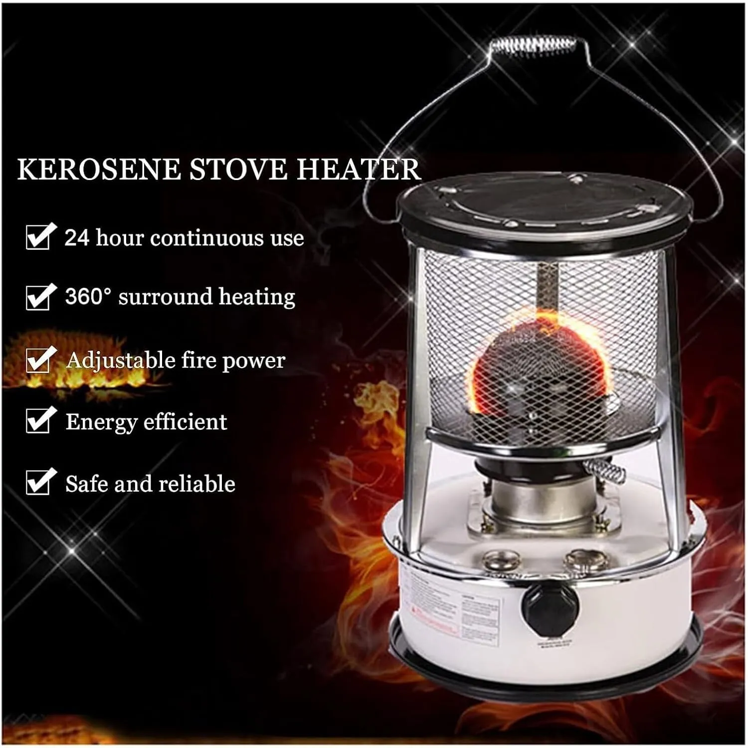Kerosene stove,Kerosene Stovele Kerosene Stove Heater,Kerosene Stove Burner, Kerosene Stove Heater with Automatic Fire Extinguisher(4.6l)