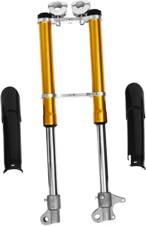 Kichvoe Dirt Bike Front Fork Suspension Fork Shock Absorbing Dirt for Mini Stroke Off Road Motorcycles Durable and Practical Replacement Forks