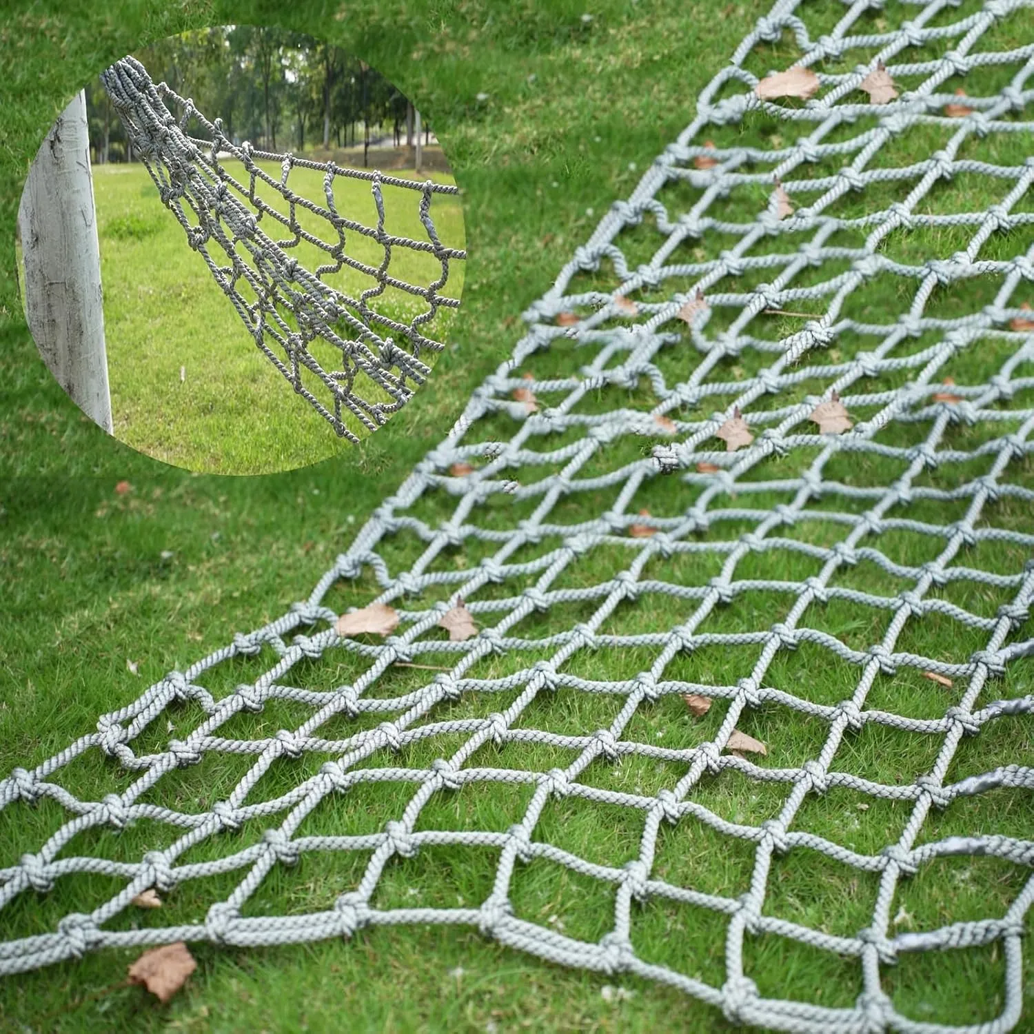 Kids Climbing Net,Playground Netting Climbing,Heavy Duty Strong and Durable Rope Safety Net for Indoor Outdoor Treehouse, Gym, Balcony,Cargo,23 * 29.5ft