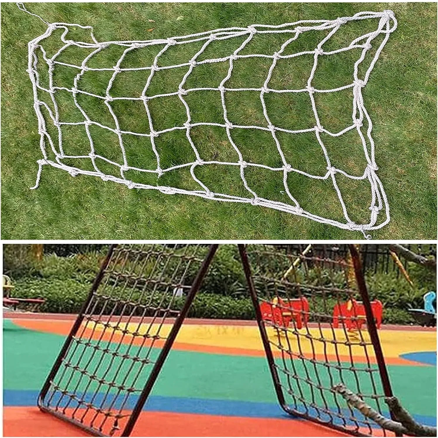 Kids Climbing Net,Playground Netting Climbing,Heavy Duty Strong and Durable Rope Safety Net for Indoor Outdoor Treehouse, Gym, Balcony,Cargo,23 * 29.5ft