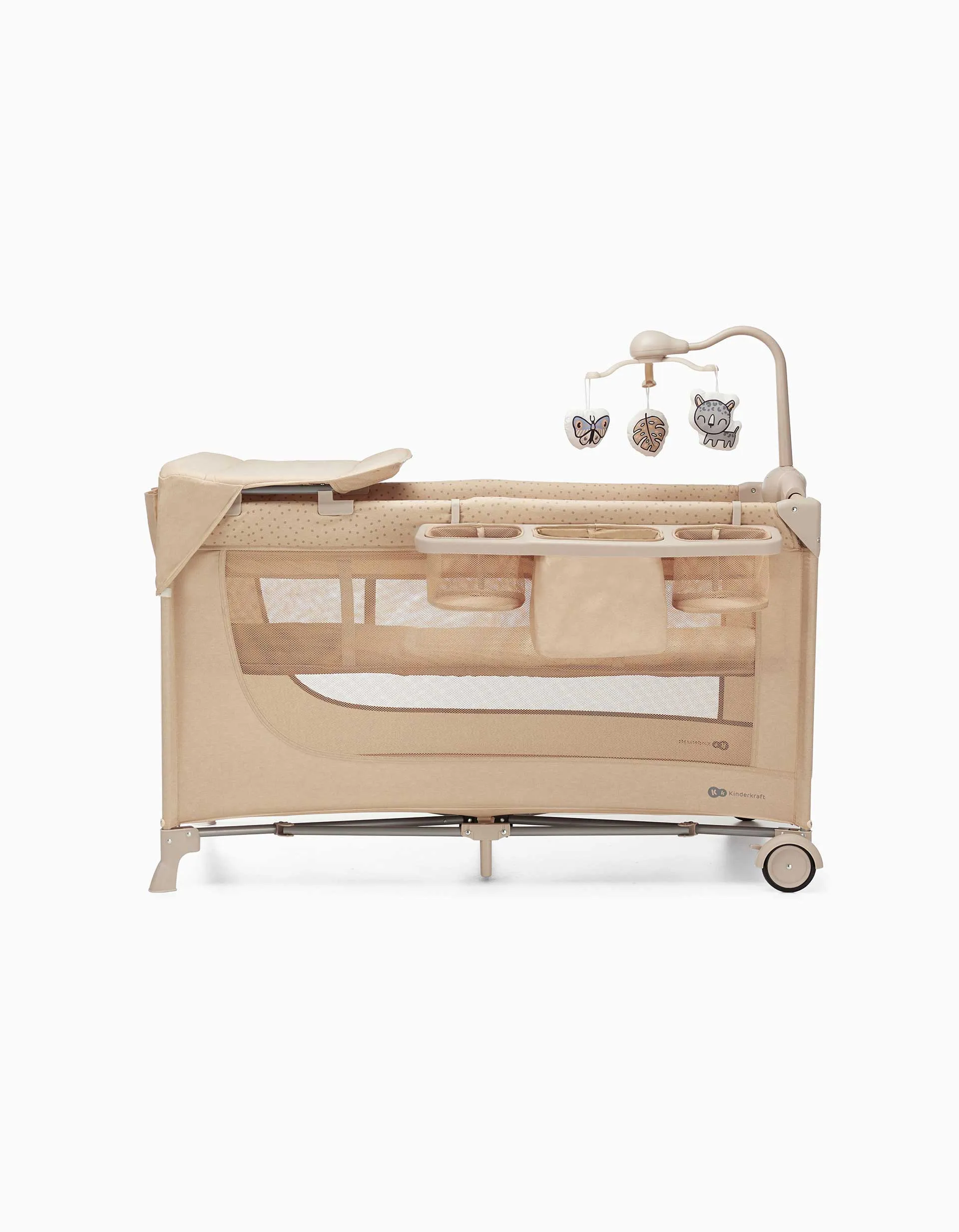 Kinderkraft Joy Travel Bed With Accessories, Beige