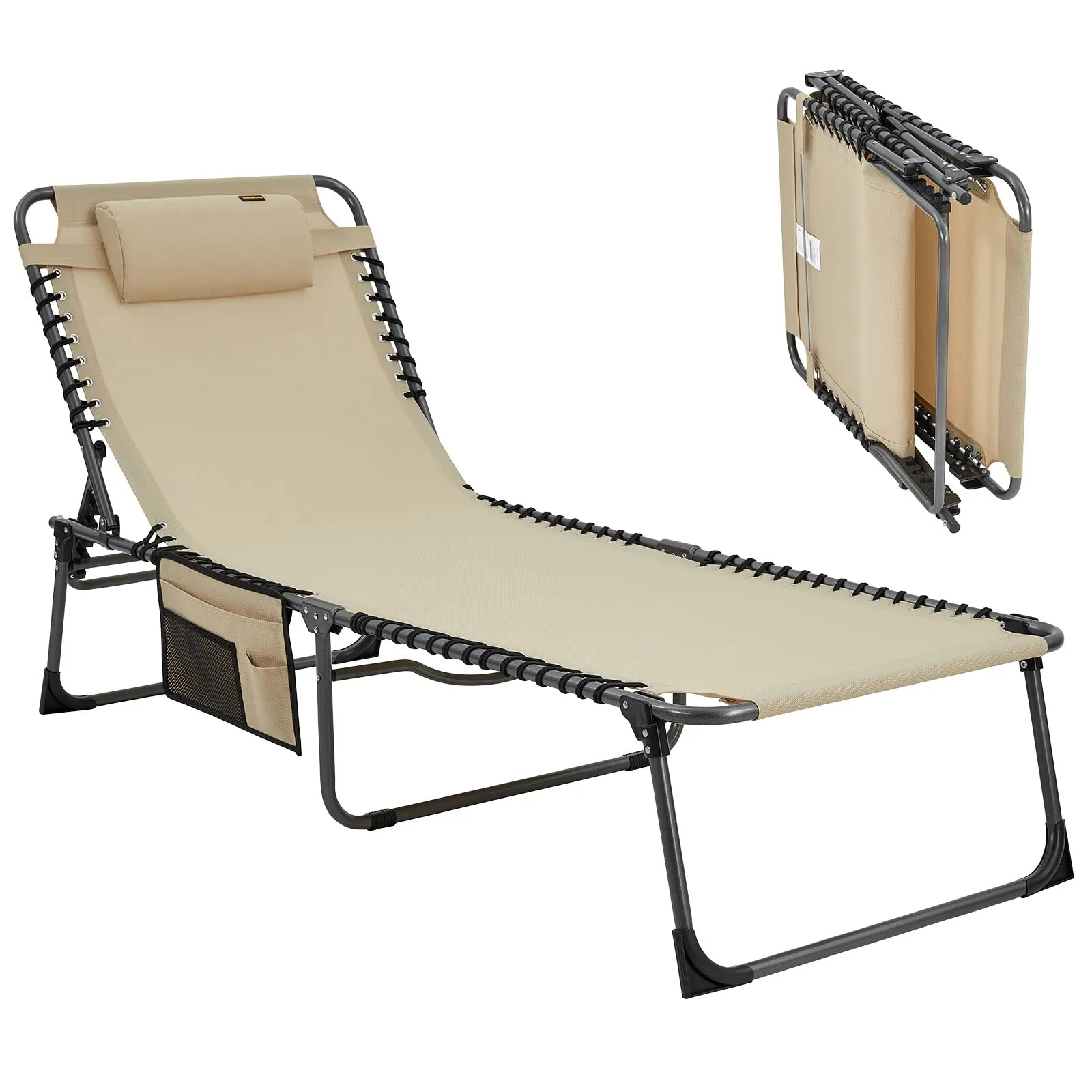KingCamp BAVARIA COOL Adjustable Cot Beach Lounger