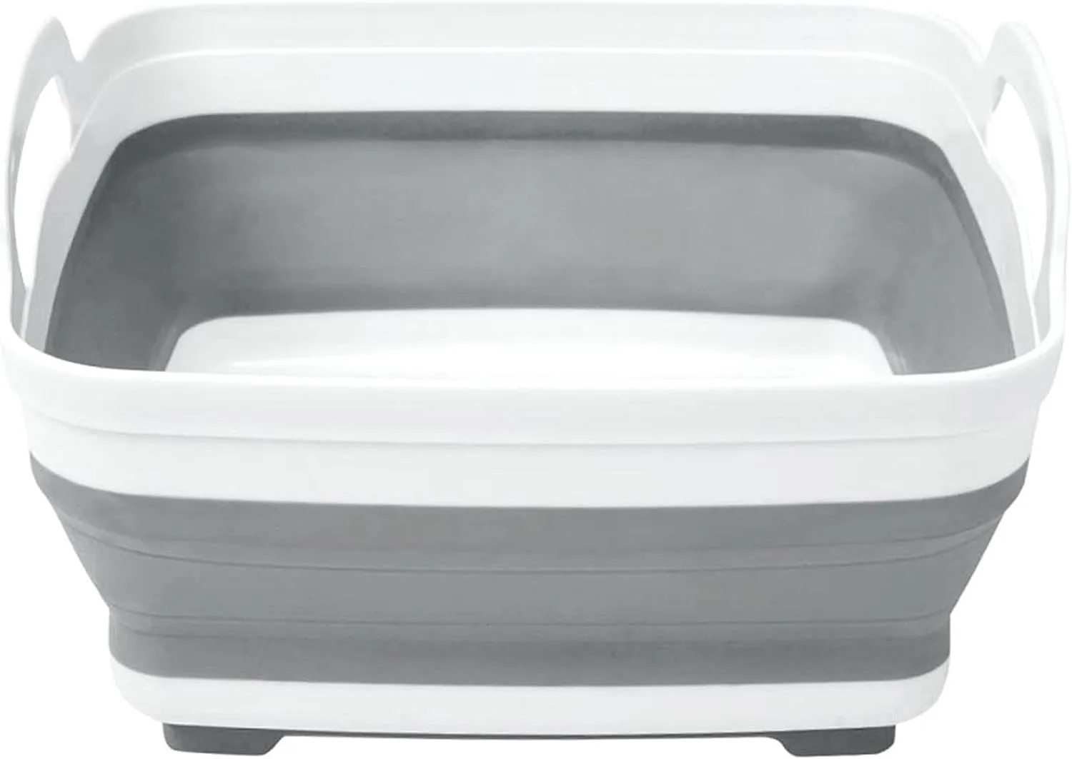 Kitchen Details Collapsible Wash Basin | Self Draining Design | Large Flexible Design | Protect Dinnerware | Self Draining | Space Saver | Home Cleaning | White