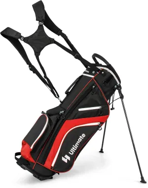 KOTEK Golf Stand Bag, 14 Way Top Divider Golf Club Bag with Cooler, 6 Zippered Pockets, Rain Hood & Adjustable Dual Shoulder Straps, Lightweight Golf Bag for Men Women