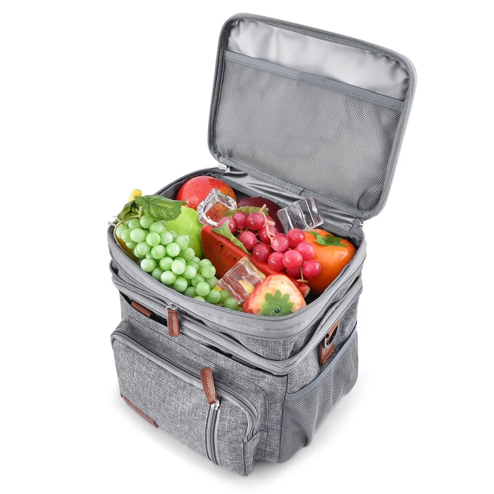 Large Reusable Insulated Lunch Cooler Bag