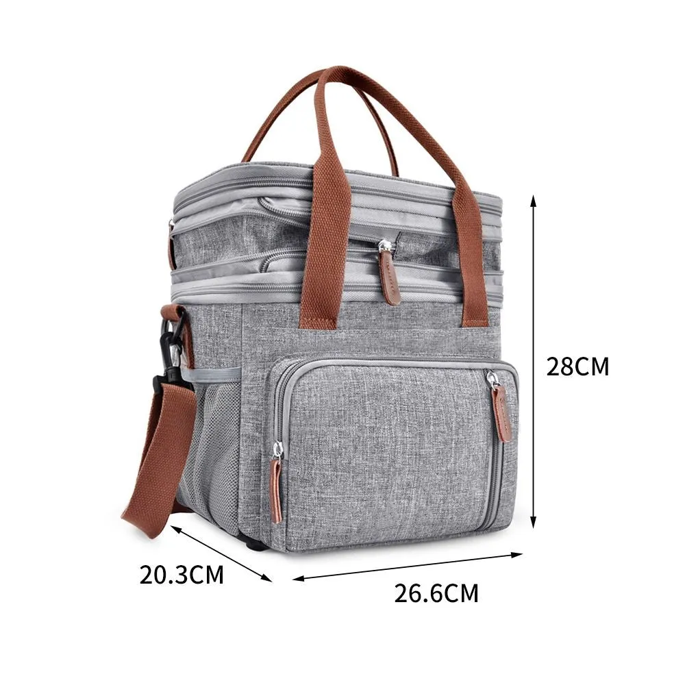 Large Reusable Insulated Lunch Cooler Bag